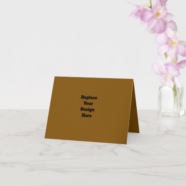 Tarjeta Crea tu propio marrón (Orquídea)