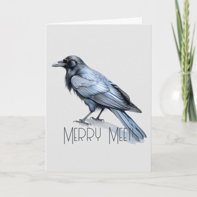 Tarjeta Crea tu propio Mytsical Blue Raven (Anverso)