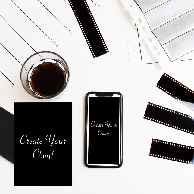 Tarjeta Crea tu propio negro (Easy to personalize and fun to customize, as a print or instant download for every special occasion!)