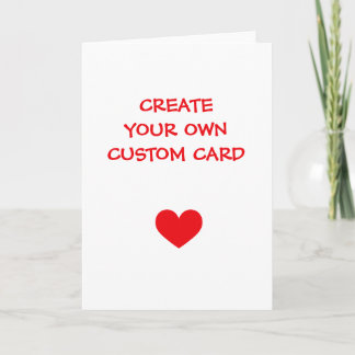 Tarjeta Crea tu propio personalizado 