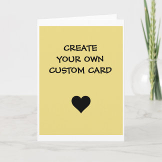 Tarjeta Crea tu propio personalizado 