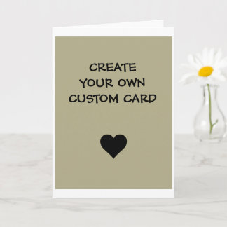 Tarjeta Crea tu propio personalizado 