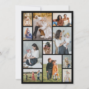 Tarjeta Crea tu propio saludo de 11 Collages de fotos