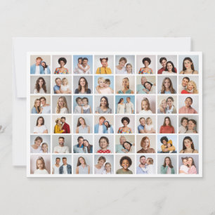Tarjeta Crea tu propio saludo de 48 Collages de fotos