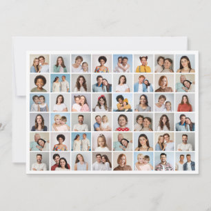 Tarjeta Crea tu propio saludo de 48 Collages de fotos