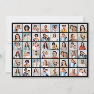 Tarjeta Crea tu propio saludo de 48 Collages de fotos