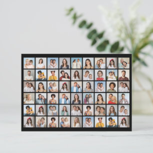 Tarjeta Crea tu propio saludo de 54 Collages de fotos