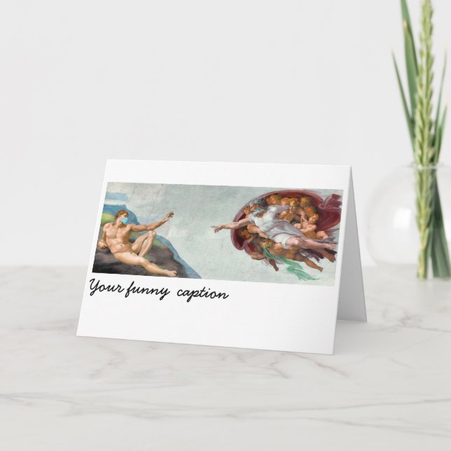 Tarjeta Creación de Adán a 6 pies de distancia (Anverso)