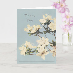 Tarjeta Cream Azalea Flowers Gracias