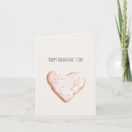 Tarjeta Cream Blush Pink Heart Valentine's Day