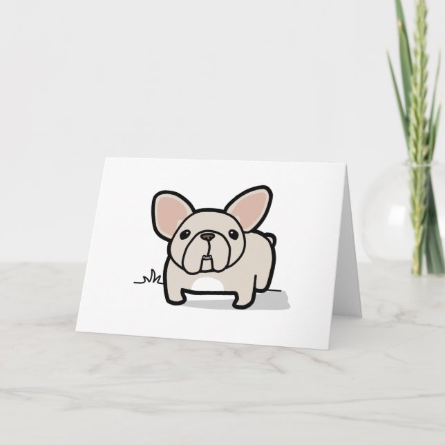 Tarjeta Cream Frenchie (Anverso)