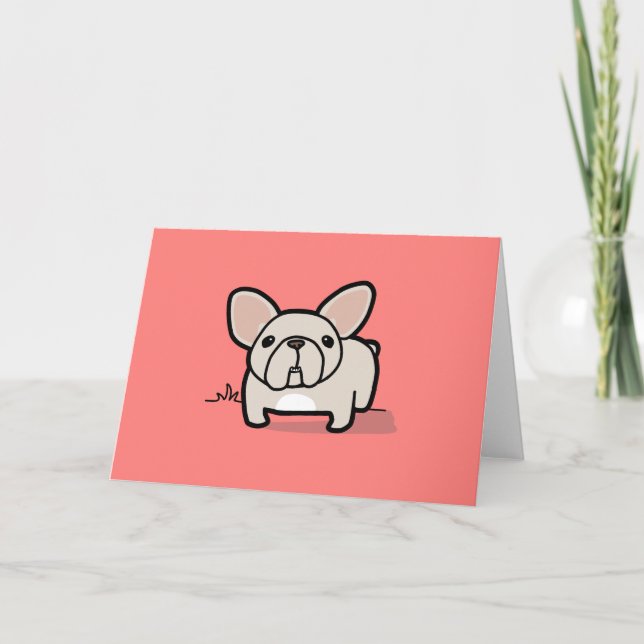 Tarjeta Cream Frenchie (Anverso)