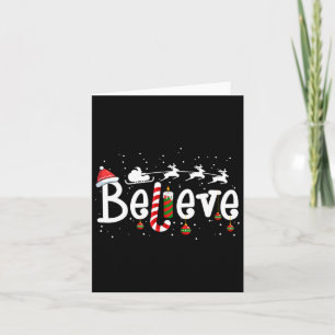 Tarjeta Crean Navidades Santa Claus Reindeer Candy Cane