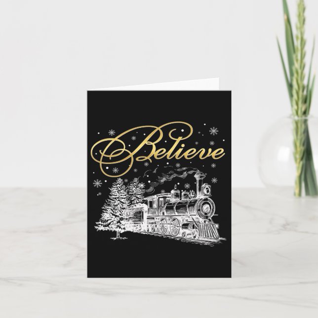 Tarjeta Crean que los Navidades del Polo Norte expresan to (Anverso)