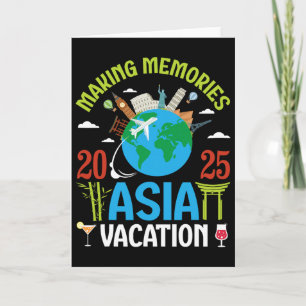 Tarjeta Creando Recuerdos En Vacaciones En Asia 2025 Parej