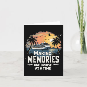 Tarjeta Creando Recuerdos Un Crucero a la Vez Familia Cruc
