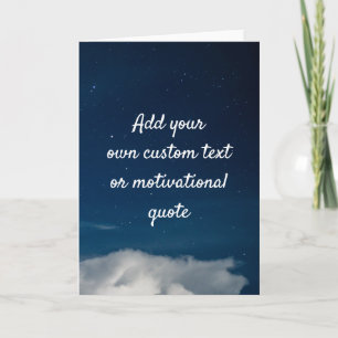 Tarjeta Crear su propia cita Personalizado - Cielo nocturn