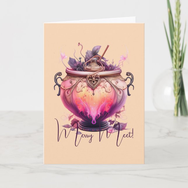 Tarjeta Crear su propio caldero de poción de fuego (Anverso)