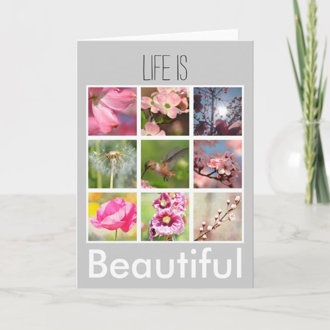 Tarjeta Crear su propio Collage de fotos (Anverso)