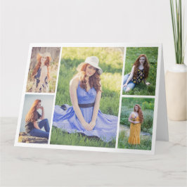 Tarjeta Crear su propio Collage de fotos 5 en toda ocasión