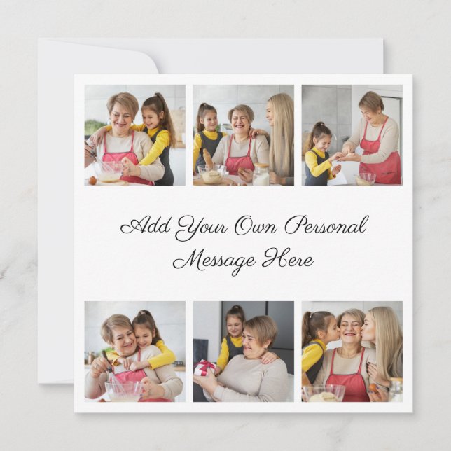 Tarjeta Crear su propio Collage de fotos 6 Añadir su salud (Anverso)