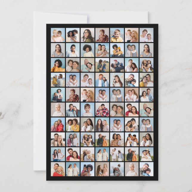 Tarjeta Crear su propio Collage de fotos 70 (Anverso)