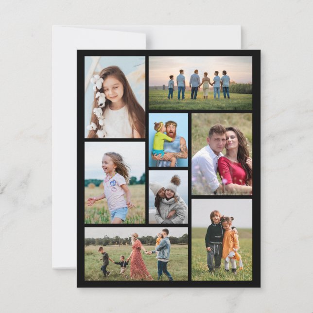 Tarjeta Crear su propio Collage de fotos 8 (Anverso)