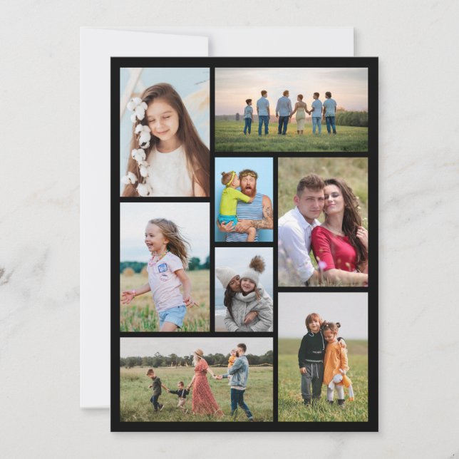 Tarjeta Crear su propio Collage de fotos 8 (Anverso)