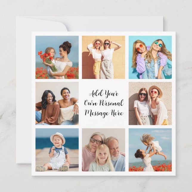Tarjeta Crear su propio Collage de fotos 8 Añadir su salud (Anverso)