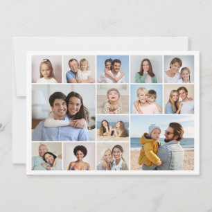 Tarjeta Crear su propio Collage de fotos de 14