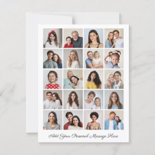 Tarjeta Crear su propio Collage de fotos de 20