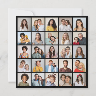 Tarjeta Crear su propio Collage de fotos de 25