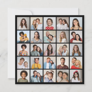 Tarjeta Crear su propio Collage de fotos de 25