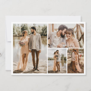 Tarjeta Crear su propio Collage de fotos de 4