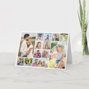 Tarjeta Crear su propio Collage de fotos de esquinas redon