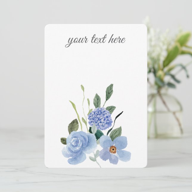 Tarjeta Crear su propio diseño personalizado (Anverso de pie)