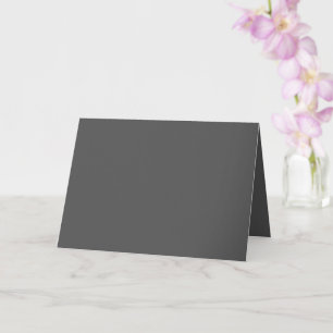 Tarjeta Crear su propio diseño personalizado gris oscuro
