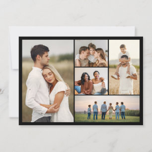 Tarjeta Crear su propio saludo de 5 Collages de fotos