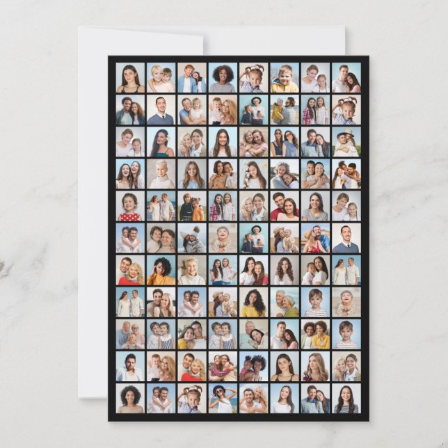 Tarjeta Crear su propio saludo de Collage de fotos 88 (Anverso)