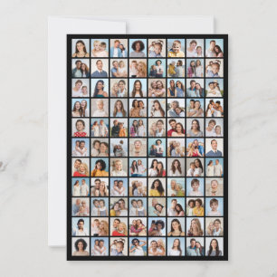 Tarjeta Crear su propio saludo de Collage de fotos 88