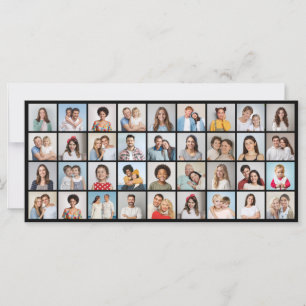 Tarjeta Crear su propio saludo de Collage de fotos de 36 