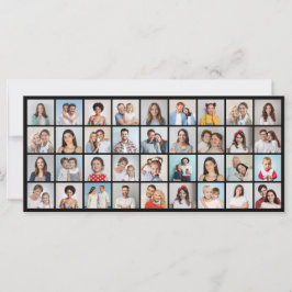 Tarjeta Crear su propio saludo de Collage de fotos de 36