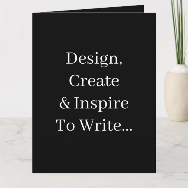 Tarjeta Crear su propio tamaño Inspirador (Anverso)