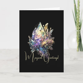 Tarjeta Crear sus propios cristales amarillos