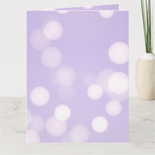 Tarjeta Crear un Bokeh de Lavender Personalizado