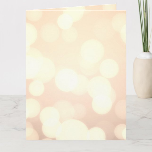 Tarjeta Crear un Bokeh de oro Personalizado (Anverso)