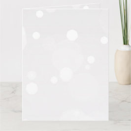 Tarjeta Crear un Bokeh gris claro Personalizado