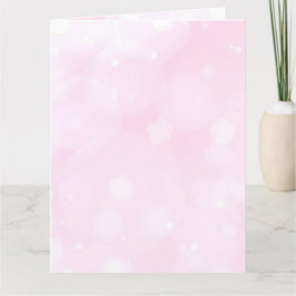 Tarjeta Crear un Personalizado Pastel Pink Bokeh