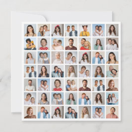 Tarjeta Create Your Own 49 Photo Collage Greeting