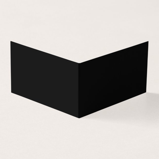 Tarjeta Create Your Own Black Custom Design Holiday Card (Exterior)